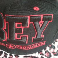 Унисекс бейзболна шапка Snapback с права козирка на OBEY в черно, снимка 4 - Шапки - 33001788