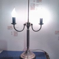 Настолни лампи нощни тип ,,свещник" 2броя., снимка 2 - Антикварни и старинни предмети - 43213442