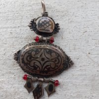 Възрожденски накит обица ниело, снимка 2 - Антикварни и старинни предмети - 38274608