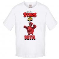 Детска тениска Nita 3 Brawl Stars, снимка 1 - Детски тениски и потници - 32921385