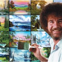 Bob Ross пъзел пейзаж 1000 части , снимка 2 - Игри и пъзели - 43987124