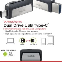 SanDisk Ultra Dual Drive USB Type-C Flash Drive 128GB SDDDC2-128G-G46, снимка 7 - USB Flash памети - 43187993