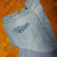 Дизайнерски дънки с набиращи се крачоли "Ethel Austin"® / голям размер , снимка 7 - Дънки - 32662381