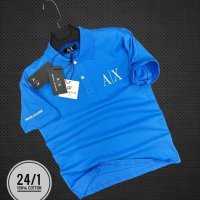 Мъжки тениски с яка Armani Exchange в 5 цвята, снимка 4 - Тениски - 39981612