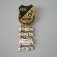 Стара клубна значка за мотористи Германия, снимка 1 - Колекции - 37867971
