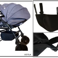 Багажник за детска количка с  универсален захват - Модел KEYLA MEDIUM DIAMONT , снимка 1 - Детски колички - 35600500
