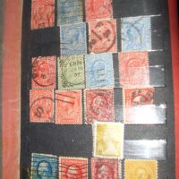 лот 4,19 бр стари пощенски марки от  Англия и Америка, снимка 1 - Филателия - 28372873