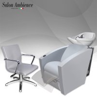 Промо фризьорски пакет италианско оборудване Salon Ambbience, vintage light grey - 20% Отстъпка, снимка 1 - Фризьорски столове - 41920600