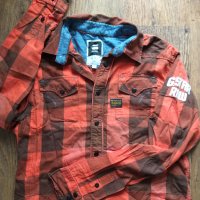 g-star stockton piping tetris shirt - страхотна мъжка риза, снимка 3 - Ризи - 32452302