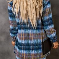 Дамско ефектно палто, с вълна, снимка 2 - Якета - 43787361