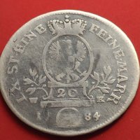 Сребърна монета 20 кройцера 1784г. Кристиан Юредерик Карл Алехсандър 29768, снимка 10 - Нумизматика и бонистика - 42984788