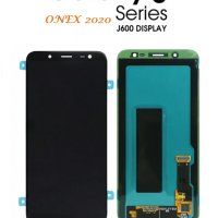 Нов 100% Оригинален LCD Дисплей + Тъч скрийн за  Samsung Galaxy J6 SM-J600F Black, снимка 1 - Резервни части за телефони - 31477361