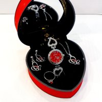Дамски подаръчен комплект JESOU Collection кутия сърце с огледало / 4756, снимка 9 - Подаръци за жени - 35672910