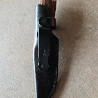 Нож дамаска стомана рог и сребро, снимка 9 - Ножове - 43639119