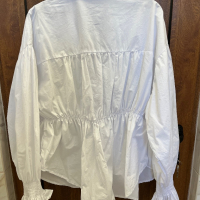 Бяла риза тип корсет отпред , снимка 6 - Ризи - 44894921