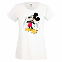 Дамска тениска Mickey Mouse 7 Мини Маус,Микки Маус.Подарък,Изненада,, снимка 9 - Тениски - 36526560
