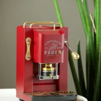 Кафе машини за хартиени дози/чалда/под - Faber De Luxe + 50 дози кафе Фабер подарък. , снимка 5 - Кафемашини - 36812443