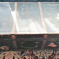 стар голям куфар ракла 80 см, снимка 2 - Антикварни и старинни предмети - 38280461