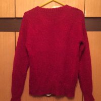 Страхотен мек пуловер в червен цвят бордо, снимка 2 - Блузи с дълъг ръкав и пуловери - 26819307