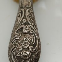 Стара маркирана сребърна английска четка 1910

год, снимка 4 - Антикварни и старинни предмети - 44049129