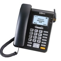Телефон Maxcom Comfort MM28DHS със SIM, Black, снимка 2 - Стационарни телефони и факсове - 43834170