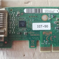 PCI-E DVI-D Graphics Adapter add Card Fujitsu-Siemens ICT-50 Low Profile, снимка 6 - Видеокарти - 32868919