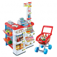 Комплект играчки Супермаркет, 60х19х44 см, многоцветен, снимка 1 - Играчки за стая - 36567719