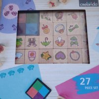Детски печати нови 27 броя в кутия, снимка 7 - Рисуване и оцветяване - 36768749