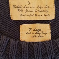 Rare Vintage RALPH LAUREN POLO Country Iconic Flag USA Cotton Knit Sweater, снимка 3 - Пуловери - 35158688