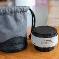 Телеконвертор Canon extender EF 1.4 II, снимка 1 - Обективи и филтри - 43683332