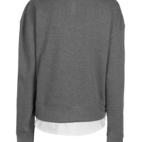 Lee Cooper - Дамска памучна блуза дълъг ръкав Layer Logo, размер S, цвят - Сив., снимка 2 - Блузи с дълъг ръкав и пуловери - 39489327