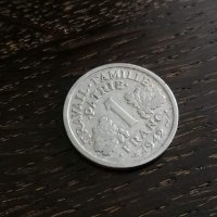 Mонета - Франция - 1 франк | 1942г., снимка 1 - Нумизматика и бонистика - 27447299