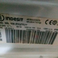 Продавам пералня INDESIT WIL 105 EX, снимка 10 - Перални - 43670560