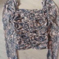 Дамска дантелена тигрова блуза , снимка 2 - Блузи с дълъг ръкав и пуловери - 38075214