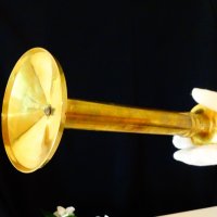 Бронзов свещник 22 см. , снимка 5 - Антикварни и старинни предмети - 33075626