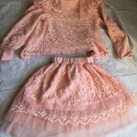 Сако и пола за момиче - цвят праскова, снимка 9 - Детски рокли и поли - 32814523