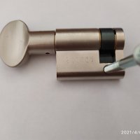 Патрон Кale/Кале, 31 мм, с ръкохватка, едностранен, ДИН палец, снимка 1 - Входни врати - 32447236