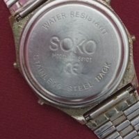 Винтидж електронен ръчен часовник Soko, снимка 3 - Антикварни и старинни предмети - 43329094