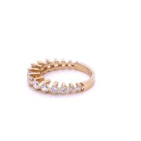 Златен дамски пръстен 3,03гр. размер:55 14кр. проба:585 модел:21872-6, снимка 3 - Пръстени - 44002412