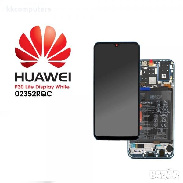 LCD Дисплей за Huawei P30 Lite New Edition(2020) / Marie-L21BX / 02353FQB/ Тъч скрийн / Рамка / Бате, снимка 1