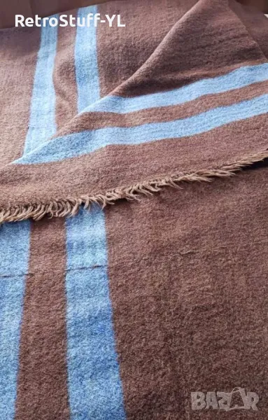 Домашно тъкано одеяло, одеало от чиста вълна, снимка 1