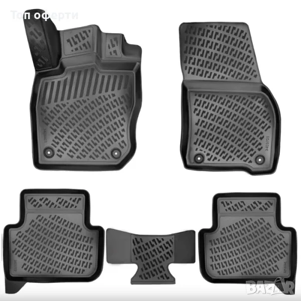 Гумени стелки RizLine съвместими с Volkswagen Tiguan след 2024г, снимка 1