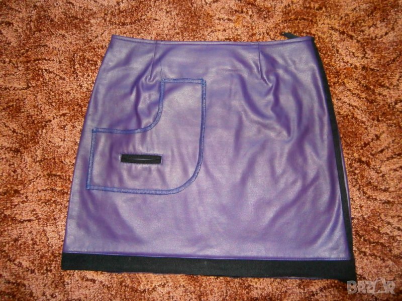 Пола в лилаво-имитираща кожа, снимка 1
