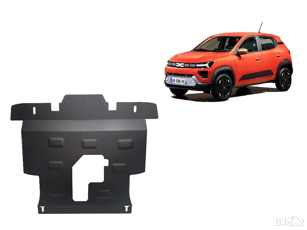 Метална кора под двигател и скоростна кутия Dacia Spring / Spring Extreme 2024г +, снимка 1
