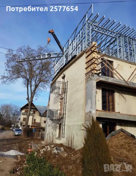 59€/м2-Надстрояване на къщи с метални конструкции - КРЕДИТ, снимка 1
