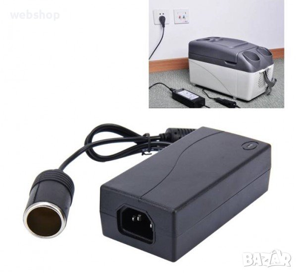 Мрежов адаптер, стабилизиран, букса автомобилна запалка(ж), 12V, 10A, 120W, снимка 1