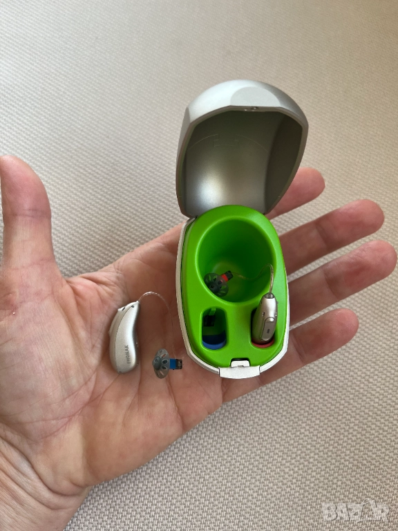 PHONAK Audeo M90-R БЕЗПЛАТНА НАСТРОЙКА ЗАРЯДНИ слухови апарати  → , снимка 1