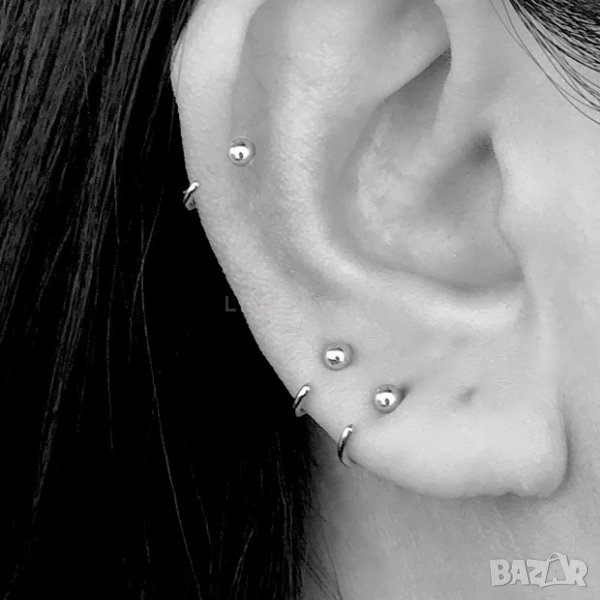 Тотална разпродажба - 50% Сребърни обеци /1112/, снимка 1