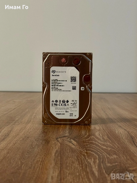 Seagate BarraCuda 10TB – Бърз 7200rpm HDD за Гейминг / PC / Workstation, снимка 1