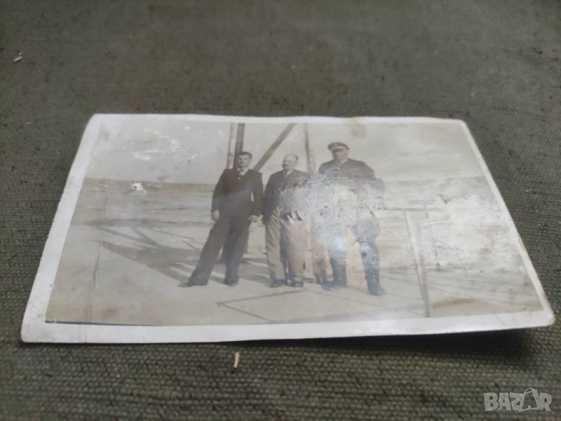 Снимка най-тежкия стражар на Балканския полуостров 140 кг.Варна  1938, снимка 1